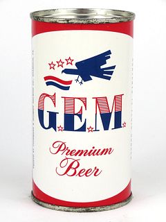 1959 G.E.M. Premium Beer 12oz Flat Top 68-14