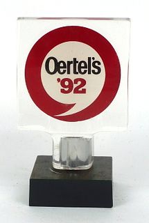 1973 Oertel's '92 Beer  Acrylic Tap Handle 