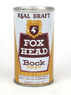 1971 Fox Head Bock Beer 12oz Tab Top T66-03