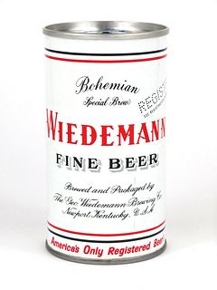 1967 Wiedemann Fine Beer (Heekin) 12oz Tab Top T134-30.2