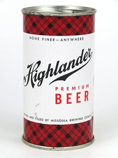 1955 Highlander Beer 12oz Flat Top 82-11