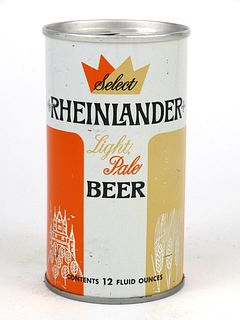 1970 Rheinlander Light Pale Beer 12oz Tab Top T115-21v