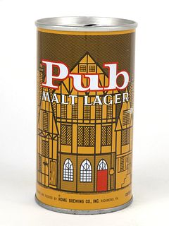 1968 Pub Malt Lager Beer 12oz Tab Top T111-13