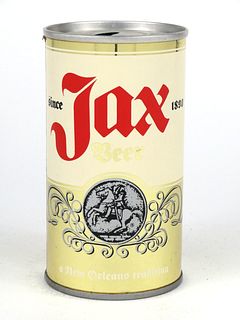 1971 Jax Beer 12oz Paper Label (test can?) Tab Top T83-09