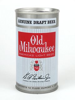 1969 Old Milwaukee Draft Beer 12oz Tab Top T102-15