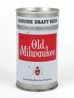 1969 Old Milwaukee Draft Beer 12oz Tab Top T102-16