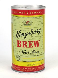 1973 Kingsbury Brew Near Beer 12oz Tab Top T85-14