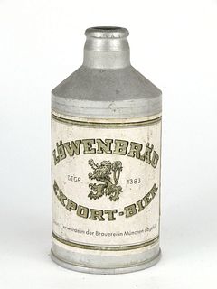 1955 Germany Lowenbrau Export-Bier 12oz Paper Label Cone Top Can No Ref.