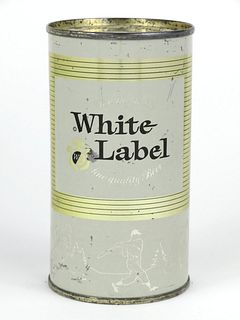 Scarce! 1961 White Label Beer 12oz Flat Top 145-18