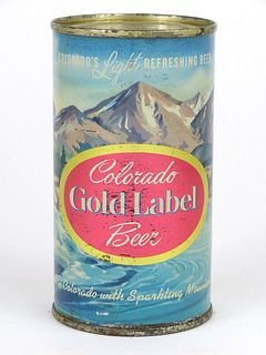1959 Colorado Gold Label Beer 12oz Flat Top 72-06 (Lacquered)