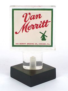 1958 Van Merritt Beer  Acrylic Tap Handle 