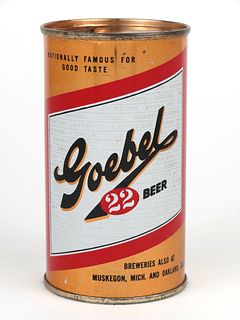 1953 Goebel 22 Beer 12oz Flat Top MBC: 36-20.1