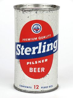 1953 Sterling Pilsner Beer (Keglined Oval) 12oz Flat Top 136-35.2