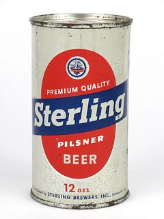 1953 Sterling Pilsner Beer (Keglined Block) 12oz Flat Top 136-35.1