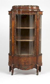 A French gilt bronze-mounted vitrine cabinet