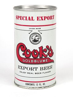 1966 Cook's Goldblume Export Beer 12oz Tab Top T56-38