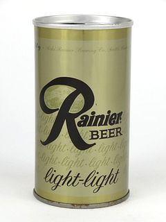 1967 Rainier Light-Light Beer 12oz Tab Top T111-37