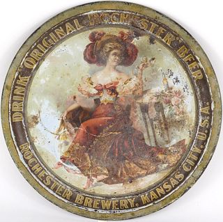 1 of 2 Known! 1901 Drink Original Rochester Beer 12 inch Serving Tray 