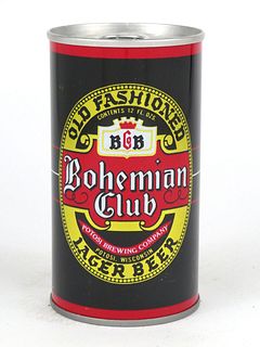 1970 Bohemian Club Beer (Potosi) 12oz Tab Top T44-28