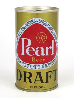 1969 Pearl Draft Beer 12oz Tab Top T107-37
