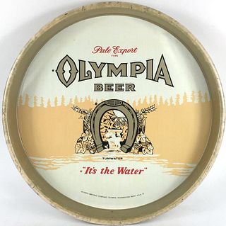1967 Olympia Beer 13 inch Serving Tray 