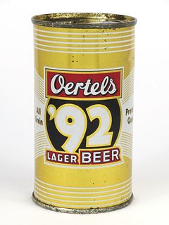 1957 Oertels '92 Lager Beer 12oz Tab Top 104-02.1