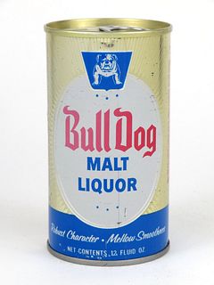 1968 Bull Dog Malt Liquor 12oz Tab Top T50-09