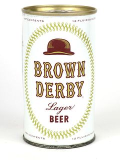 1966 Brown Derby Lager Beer 12oz Tab Top T46-12v