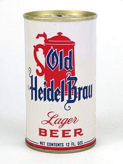 1969 Old Heidel Brau Lager Beer 12oz Tab Top T101-10