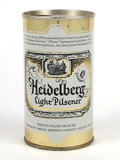 1964 Heidelberg Light Pilsener Beer  12oz Tab Top T74-38