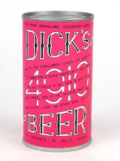 1975 Dick's 4910 Beer 12oz Tab Top No Ref.