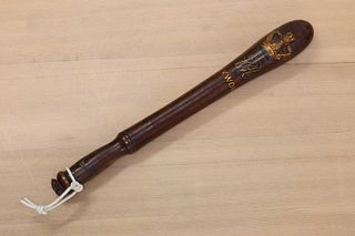 A Victorian turned wooden truncheon,