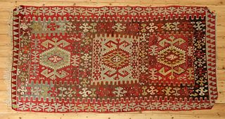 A kilim flatweave rug,