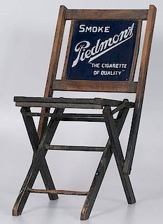 Piedmont Cigarettes Advertising Folding Chair 