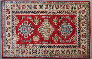 Uzbek Kazak Carpet, 3' 4 x 5'.