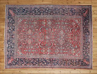 A Persian wool Mahal carpet,
