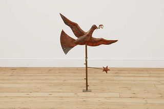 A copper weathervane by Karen Green,
