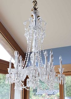 A cut-crystal twelve-light 'Zenith' chandelier by Baccarat,
