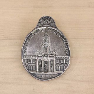 A Victorian silver Royal Exchange Assurance fireman's badge,