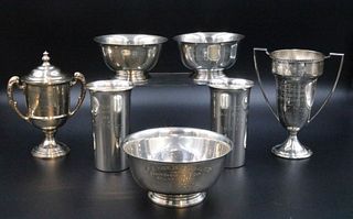 Sterling Double Handled 1937 Sailing Trophy