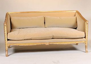 Minton-Spidell Carved and Gilt Medici Sofa