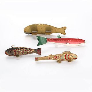 Carved and Painted Fish Decoys, Plus 