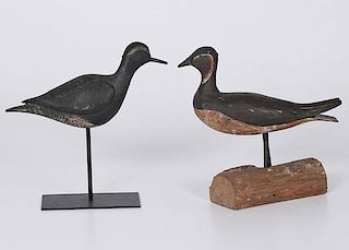 Carved and Painted Shorebird Decoys 