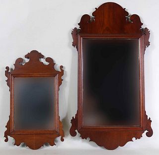 Chippendale Mahogany Looking Glass
