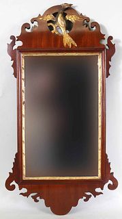 Chippendale Parcel-Gilt Mahogany Looking Glass