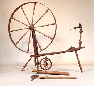 An Oak Spinning Wheel