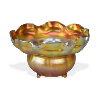 L.C. Tiffany Favrile Footed Bowl