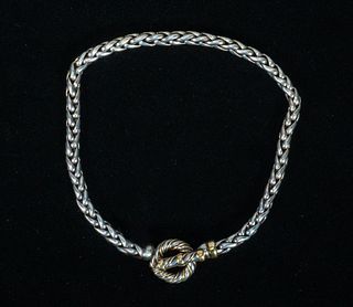 Tiffany & Co. Sterling & 18k Gold Necklace