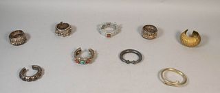 Grouping of Moroccan Cuff and Bangle Bracelets