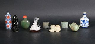 Mixed Lot of Hardstone and Porcelain